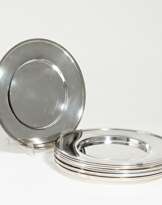 Set of 10 silver underplates