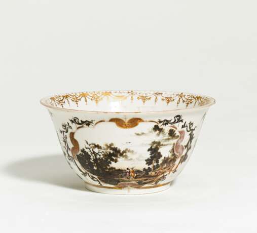 Porcelain bowl with harbour scenery - фото 1