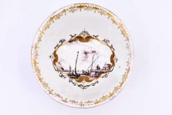 Porcelain bowl with harbour scenery - фото 2