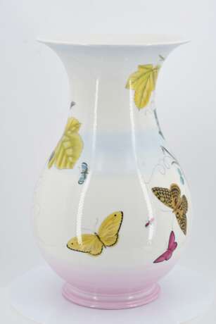 Paar Vasen mit Früchten, Vogel- und Insektendekor - фото 11