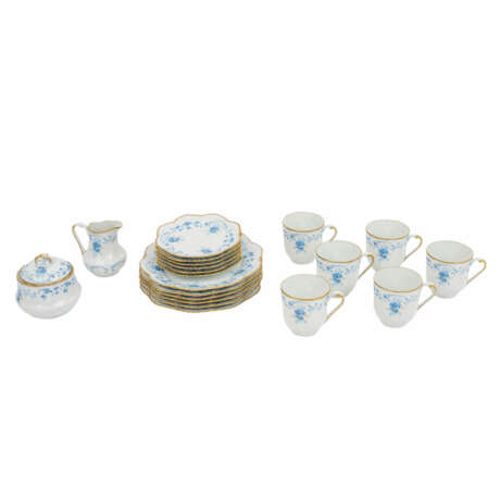 ROYAL LIMOGES Kaffeeservice f. 6 Personen 'Fontainebleau', 20. Jh. - Foto 1