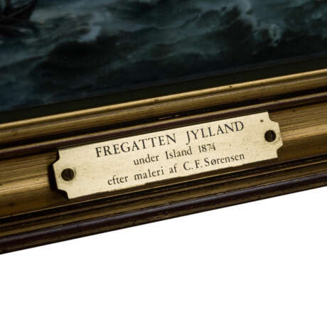 BING & GROENDAHL Porzellanbild 'Fregatten Jylland', 20. Jh. - фото 5