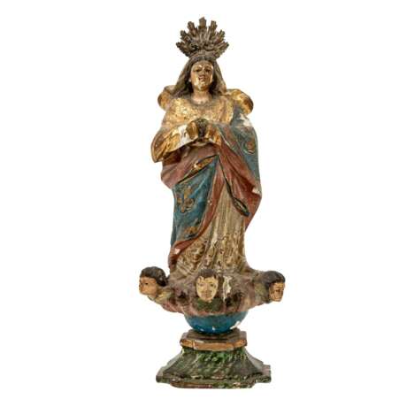 BILDSCHNITZER 18. Jh., wohl Spanien, "Madonna Immaculata", - Foto 1