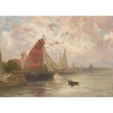 PIEPER, CHRISTIAN (1843-1934), "Segelschiffe im Hafen", - Foto 2