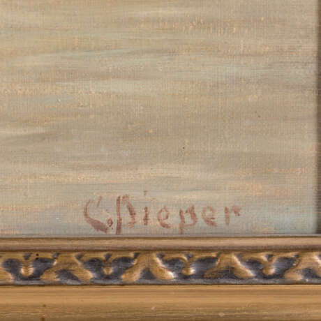 PIEPER, CHRISTIAN (1843-1934), "Segelschiffe im Hafen", - photo 3