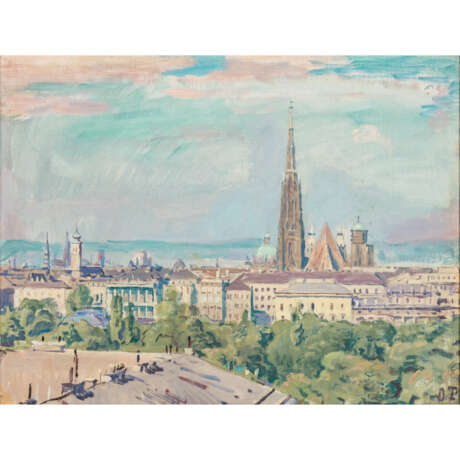 TRUBEL, OTTO (1885-1966), "Blick auf Wien", - фото 1