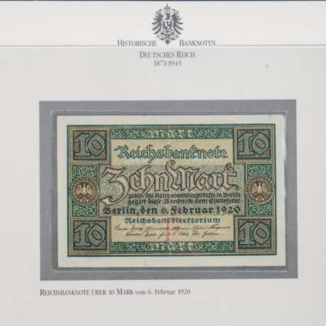 Sammelalbum "Historische Banknoten Deutsches Reich 1871-1945" - - Foto 3
