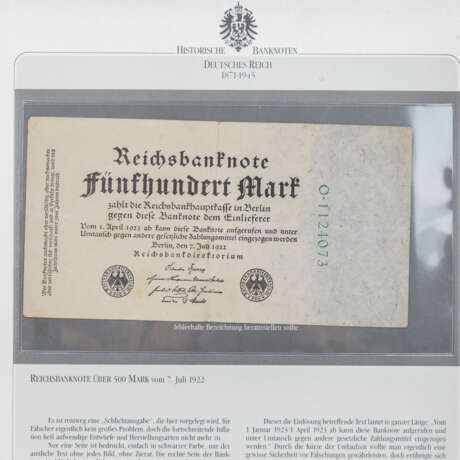 Sammelalbum "Historische Banknoten Deutsches Reich 1871-1945" - - Foto 5