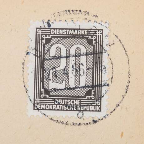 DDR - Dienstmarken B (Verw. Post A / Zentr.) 1956 - фото 2