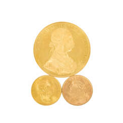 GOLDLOT mit 3 Münzen,
