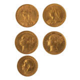 Viktorianische Sovereigns/GOLD - 4 x 1 Sovereign - Foto 1