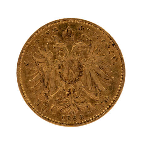 Österreich/GOLD - 10 Kronen 1896, - фото 2