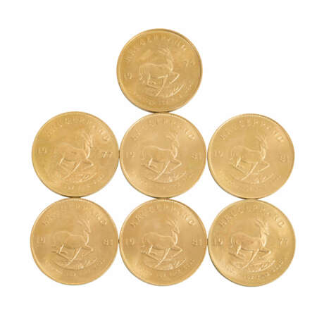 Südafrika/GOLD - 7 x 1 oz. Krügerrand, - Foto 2