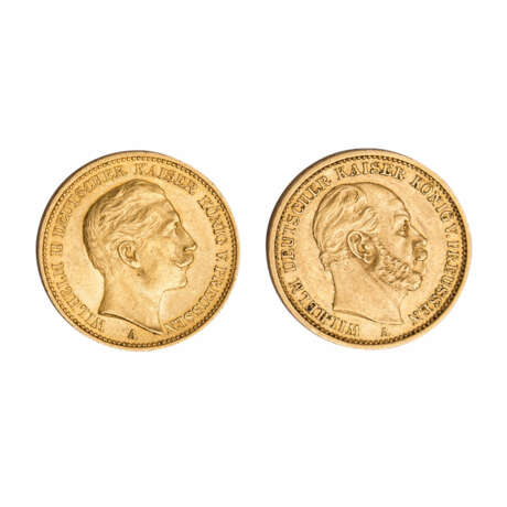 Preussen/GOLD - 2 x 20 Goldmark 1881 A - Foto 1