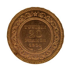 Tunesien /GOLD - 20 Francs 1904 A