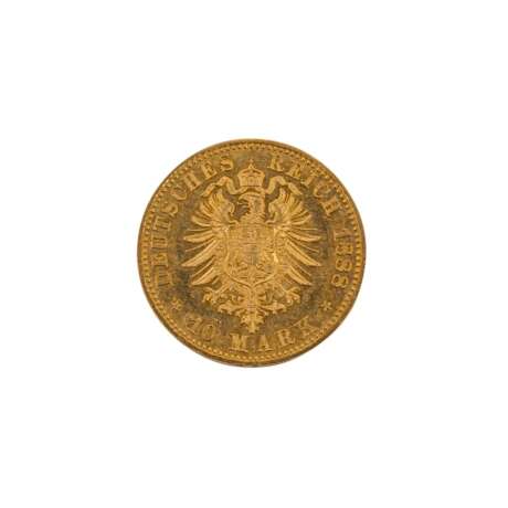 Deutsches Kaiserreich / Preussen - 10 Mark 1888, Kaiser Wilhelm I, - фото 3