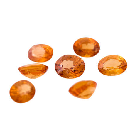 Konvolut 8 Spessartine zus. 12,7 ct, - фото 3