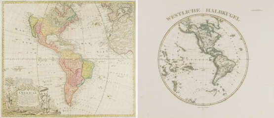 AMERICAE Mappa generalis Secundum ... D. I. M. Hasii ...delineata ab Aug. Gottl. Boehmio. - Foto 1