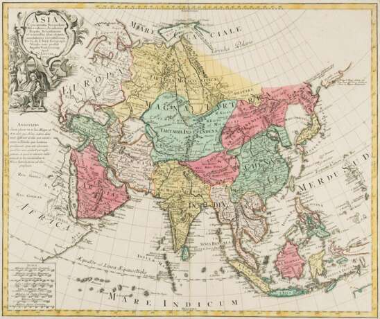 ASIA Concinnata Secundum Observationes Academiae...et juxta...per G.de L'ISLE. - photo 1