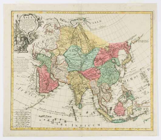 ASIA Concinnata Secundum Observationes Academiae...et juxta...per G.de L'ISLE. - Foto 2