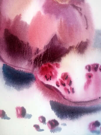 Painting “grenades”, Paper, Watercolor, Realist, Still life, Russia, 2022 - photo 2