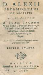 Alexius Pedemontanus by G.Ruscelli.