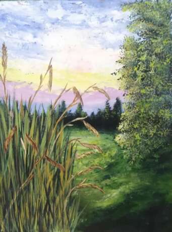 Design Painting, Oil painting “Shumel reed”, Художественный картон, Oil, Русский пейзаж, Russia, 2022 - photo 1