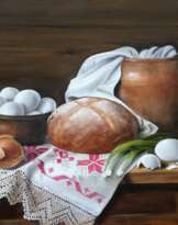 Натюрморт "Деревенский с рушником" Натюрморт "Деревенский с рушником"