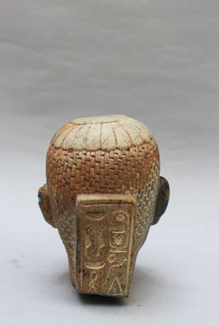 Two Stone Heads in Egyptian Taste - photo 3
