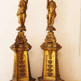 Pair of Genoese Palace Hall lamp Stands - фото 1