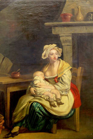 Jean-Baptiste Greuze (1725-1805)- attributed - Foto 1