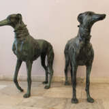Pair of Lifesize Greyhound Sculptures - photo 1