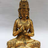 Late Ming bronze sculpture of Guanyin - photo 1