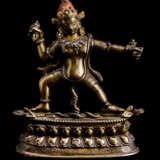Bronze des Vajrapani auf einem Lotos - Foto 1