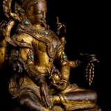 Feine feuervergoldete Bronze der Vasudhara - photo 3