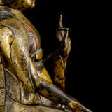 Feine und seltene Bronze des Lama SANS.RGYAS.'PHEL mit Silber- und Kupfereinlagen - Foto 3