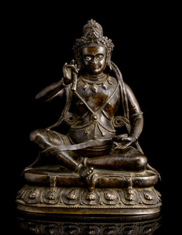 Feine und seltene Bronze des Mahasiddha KRSHNACARIN - фото 1