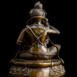 Feine und seltene Bronze des Mahasiddha KRSHNACARIN - photo 2