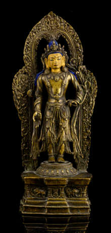 Feine und seltene Bronze des Padmapani - photo 1
