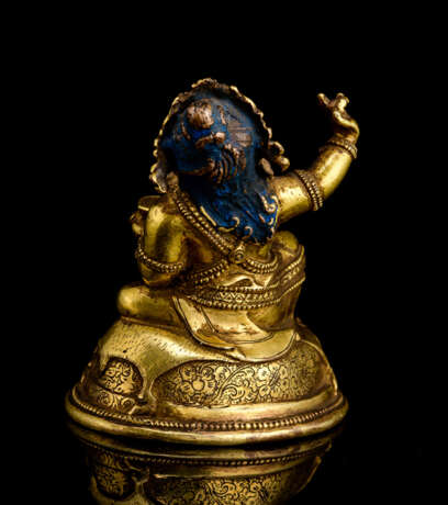 Feine feuervergoldete Bronze des Mahasiddha Virupa - photo 3