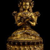 Feuervergoldete Bronze der Vajardhara - Foto 1