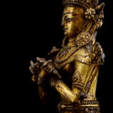 Feuervergoldete Bronze der Vajardhara - фото 4