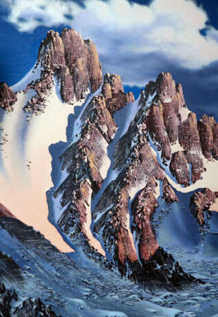 “Peak Tuyuk su” Realist Landscape painting 2005 - photo 2