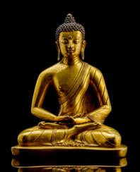 Seltene und feine Bronze des Buddha Dhanashri (tib. Nor dpal)