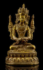 Feuervergoldete Bronze des Vajradhara