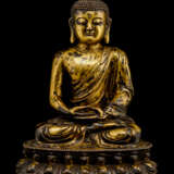 Feuervergoldete Bronze des Buddha Shakyamuni - photo 1