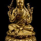 Feuervergoldete Bronze eines SASKYAPA LAMA - photo 1