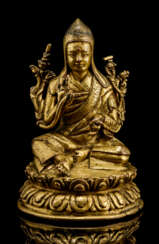 Feuervergoldete Bronze eines SASKYAPA LAMA