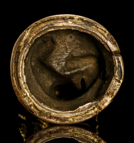 Feuervergoldete Bronze eines SASKYAPA LAMA - photo 3