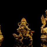 Drei feuervergoldete Bronzen: SYAMATARA, SAMVARA und JAMBHALA - photo 1